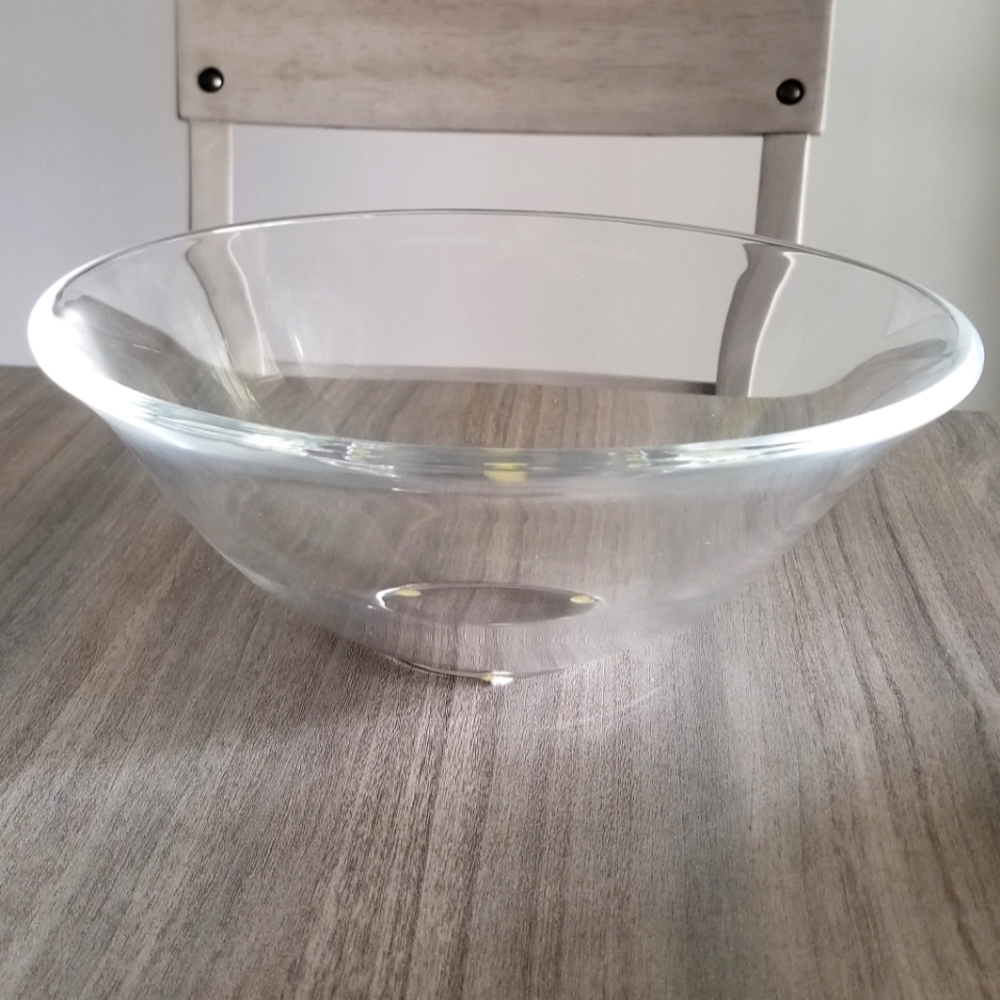 Vintage Crystal Bowl 10" diameter 4" deep